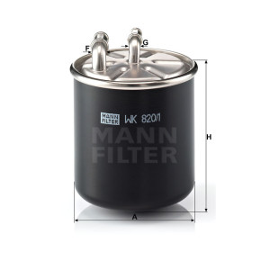 Фильтр топливный MANN-FILTER WK 820/1