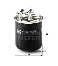Фильтр топливный MANN-FILTER WK 820 Фильтр топливный MANN-FILTER WK 820