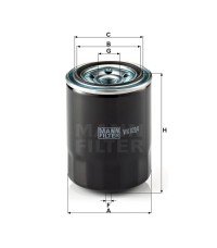 Фильтр топливный MANN-FILTER WK 822/4 Фильтр топливный MANN-FILTER WK 822/4