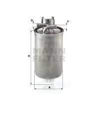 Фильтр топливный MANN-FILTER WK 829 Фильтр топливный MANN-FILTER WK 829