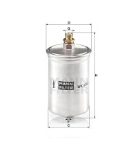 Фильтр топливный MANN-FILTER WK 830/3 Фильтр топливный MANN-FILTER WK 830/3
