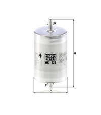 Фильтр топливный MANN-FILTER WK 831 Фильтр топливный MANN-FILTER WK 831
