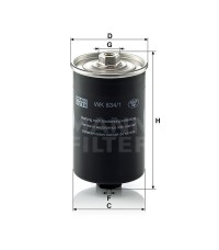 Фильтр топливный MANN-FILTER WK 834/1 Фильтр топливный MANN-FILTER WK 834/1