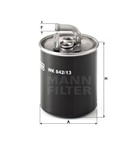 Фильтр топливный MANN-FILTER WK 842/13 Фильтр топливный MANN-FILTER WK 842/13