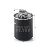 Фильтр топливный MANN-FILTER WK 842/17 Фильтр топливный MANN-FILTER WK 842/17