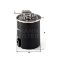 Фильтр топливный MANN-FILTER WK 842/18 Фильтр топливный MANN-FILTER WK 842/18