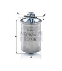 Фильтр топливный MANN-FILTER WK 842/21 X Фильтр топливный MANN-FILTER WK 842/21 X