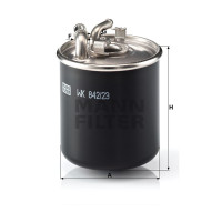 Фильтр топливный MANN-FILTER WK 842/23 X