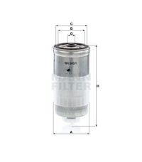 Фильтр топливный MANN-FILTER WK 845/1 Фильтр топливный MANN-FILTER WK 845/1