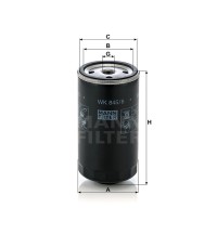 Фильтр топливный MANN-FILTER WK 845/6 Фильтр топливный MANN-FILTER WK 845/6