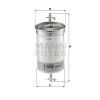 Фильтр топливный MANN-FILTER WK 849