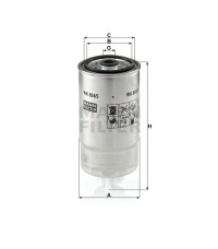 Фильтр топливный MANN-FILTER WK 854/5 Фильтр топливный MANN-FILTER WK 854/5