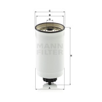 Фильтр топливный MANN-FILTER WK 880