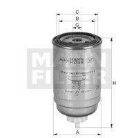 Фильтр топливный MANN-FILTER WK 9190 X
