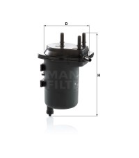 Фильтр топливный MANN-FILTER WK 939/5 Фильтр топливный MANN-FILTER WK 939/5