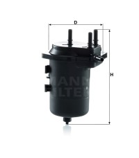 Фильтр топливный MANN-FILTER WK 939/6 Фильтр топливный MANN-FILTER WK 939/6