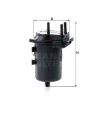 Фильтр топливный MANN-FILTER WK 939/7 Фильтр топливный MANN-FILTER WK 939/7