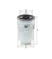 Фильтр топливный MANN-FILTER WK 940/11 X Фильтр топливный MANN-FILTER WK 940/11 X
