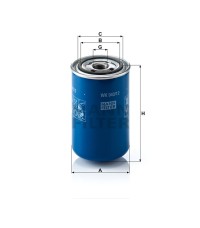 Фильтр топливный MANN-FILTER WK 940/12 Фильтр топливный MANN-FILTER WK 940/12