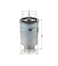 Фильтр топливный MANN-FILTER WK 940/16 X Фильтр топливный MANN-FILTER WK 940/16 X