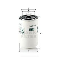 Фильтр топливный MANN-FILTER WK 940/20 Фильтр топливный MANN-FILTER WK 940/20