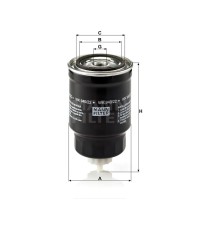 Фильтр топливный MANN-FILTER WK 940/22 Фильтр топливный MANN-FILTER WK 940/22
