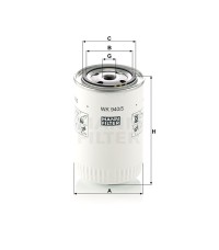 Фильтр топливный MANN-FILTER WK 940/5 Фильтр топливный MANN-FILTER WK 940/5