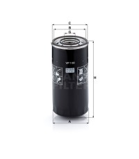 Фильтр масляный MANN-FILTER WP1169