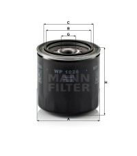Фильтр масляный MANN-FILTER WP 1026