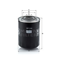 Фильтр масляный MANN-FILTER WP 1144