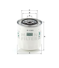 Фильтр масляный MANN-FILTER W 1130/3