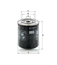 Фильтр масляный MANN-FILTER W 1140/11
