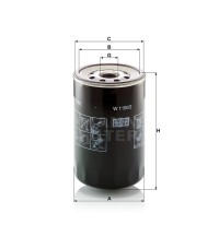 Фильтр масляный MANN-FILTER W 1150/2