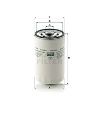 Фильтр масляный MANN-FILTER W 1160/2