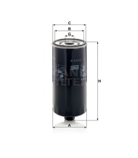 Фильтр масляный MANN-FILTER W 1170/13