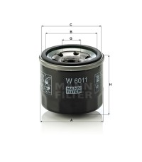 Фильтр масляный MANN-FILTER W 6011