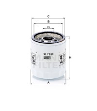 Фильтр масляный MANN-FILTER W 7030