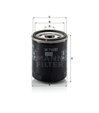 Фильтр масляный MANN-FILTER W 712/82