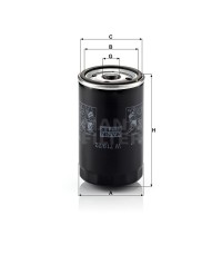 Фильтр масляный MANN-FILTER W 719/22