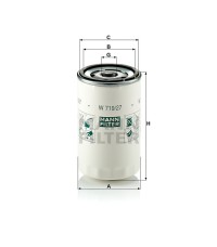 Фильтр масляный MANN-FILTER W 719/27