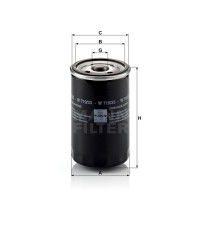 Фильтр масляный MANN-FILTER W 719/33