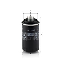 Фильтр масляный MANN-FILTER W 719/45