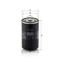 Фильтр масляный MANN-FILTER W 719/5