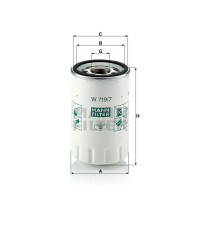 Фильтр масляный MANN-FILTER W 719/7