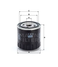 Фильтр масляный MANN-FILTER W 8013
