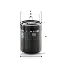 Фильтр масляный MANN-FILTER W 815/82