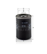 Фильтр масляный MANN-FILTER W 816/80