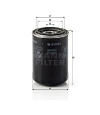 Фильтр масляный MANN-FILTER W 818/81