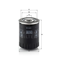 Фильтр масляный MANN-FILTER W 820