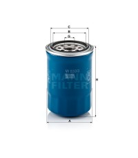 Фильтр масляный MANN-FILTER W 830/3